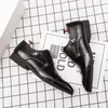 Merkmak 2020 apontou homens dedo do pé vestido sapatos moda fivela negócio sapatos casuais estilo britânico tamanho grande 48 festa calçado casamento