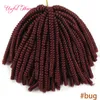 Spring Twist Crochet Trecce Hair Extension factory bug pretwist Ombre Blonde Bouncy Marley Twist Crochet Trecce Estensioni dei capelli marley nero