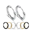 stainless steel huggie hoop earrings
