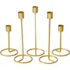 Metal Candle Holders Gold Candlestick Fashion Wedding Decoration Candle Stand Exquisite Candlestick Christmas Table Christmas Home Decor