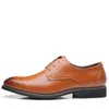 Moda pontuda de couro no noivo formal Men the Oxford Shoes Dress Tamanhos grandes 38-48 F2C4