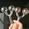 Bow Pot Cam Bongs Aksesuarları, Renkli Boru Sigara Kavisli cam borular Petrol Brülör Borular Su Boruları Dab Rig Cam Bongs Pi Boya Sprey