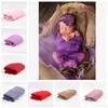 Wraps Newborn Photo Props Baby Blanket Infant Sleeping Bag Cotton Solid Swaddling Bedding Newborn Bath Towel Newborn Costume 14 Colors ZYQ41