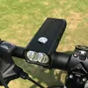 Xanes DL17 1000LM T6 LED Bike Light Headlight 3 lägen 18650m Batteri USB Uppladdningsbart Vattentät