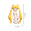 6 estilo Anime Figura Sailor Moon Chaveiro Bonito Dos Desenhos Animados 3D Cosplay PVC Chaveiro Chaveiro Anel Kids Party Trinket Presente Chave Titular 1784708
