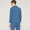 Мода Sky Blue Groom смокинги Отличный нота для ума Отвораживает жениха Свадебная куртка Blazer Мужчины Формальный выпускной / ужин (куртка + брюки + галстук) 1205