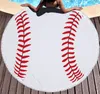 diameter 150 cm Honkbal Softbal Tapijt Strandlaken Ronde deken met Kwastje Strand Gooi ronde Sport Yoga Mat 5 kleuren8044734