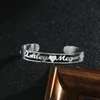 Custom Hollow Out Personalized Name & Words Open Cuff Bangle & Bracelets for Women Men Stainless Steel Jewelry Wedding Bridesmaid Gifts