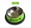 2020 dog bowls Stainless Steel Puppy Dog Feeder Feeding Food Water Dish Bowl Pet Dogs Cat New dog bowl stainless steel