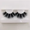 25mm 3D Mink Eyelashes with Pink Purple Marble Box Free Packaging Long Dramatic Soft Lashes G-EASY