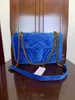 Borse da donna in velluto Marmont Borse a tracolla Classica catena d'oro 26cm Borsa a tracolla in velluto Borsa a tracolla Borsa a tracolla 6 colori UIC99874