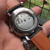 2018 nova pulseira de couro de pulseira de homens multi-funcional de lazer, núcleo mecânico importado totalmente automático.
