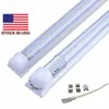 Double Row T8 Integrated Tube Lights, Frostat Milky Cover, 1ft 2ft 3FT 5FT 6FT 8FT, 3000K 4000K 5000K, Dubbel Linner Bar Lights