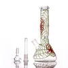 Hookahs Beaker bongs Straight Tube Dab rigs Glow in the Dark Water Pipes Pinch Glass Glows Oil rig