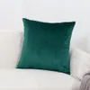 45 * 45 cm di lusso blu velluto fodera per cuscino federa federa verde giallo rosa grigio bianco nero decorativo per la casa divano cuscini di tiro