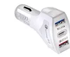 Snelle autolader QC 3.0 Dual PD Type C Travel Power Adapter Charger 2 Port USB-telefoon opladen