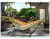 Polyester Outdoor Portable Hammock Set med stativfärgglada hängmattor utomhusmöbler hela2294118