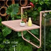 Balcony Hanging Table Furniture Railing Metal Iron rack Foldable European Simple Mini Wall Hangings Learning Tables274I