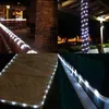 BRELONG Solar Light String, 16.5FT 5M 50 LED Light with Transparent Tube Fairy Light Waterproof Outdoor Wedding Party Christmas Decoration