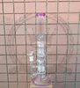 Water hookah Pipes Glass Bong 18mm FemaleOil Dab Rig Black Pink Color Heady Bongs Perc Bubbler Also Sell Down Stem Glass Bowl