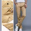 CHOLYL Bahar Sonbahar Rahat Pantolon Erkekler Pamuk Slim Fit Chinos Moda Pantolon Erkek Marka Giyim Artı Boyutu 8 Renk