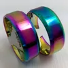 Hela 50st 316L 8mm enkla Band Rostfritt stålringar Fashion Jewelry Ring for Man Women8350976