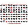 Ny hatt snapback hattar gata huvudbonader justerbar storlek anpassade snapbacks caps hip-hop hat baseball kepsar kan mixa