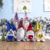 Ręcznie robione Szwedzki Faszerowane Zabawki Santa Doll Gnome Scandinavian Tomte Nordic Nisse Sockerbit Dwarf Elf Domowe Ozdoby Świąteczne Santa