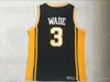 Marquette Golden Eagles #3 College College Basketball Jerseys Dwyane #25 Wade Richards High School Ed Jersey