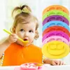 Baby Silicone Bowls Dishes Plates Food Grade Silicone Non slip Cute Bowl for Baby One-piece Dish Dining Mat RRA2839-8