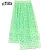 ELF SACCO Moda Dot Tulle Gonna Asimmetrica Gonna lunga donna Giappone Stile Sweet Basis Femme Gonne 2019 New Summer Gonne