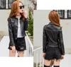 Nya Zhejing Haining Fashional Motorcykel Hot Sell Soft Sheepskin Leather Jacket Women's Short Korean Slim Small Coat Spring and Autumn