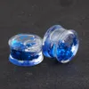 60st Acrylic Liquid Blood Floating Glitter Star Ear Plug Gauge Piercing Earring Expander Bårkött Tunnel 616mm1145219