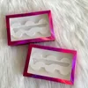 Roze holografische wimpers verpakking voor 3 paar nertsen of faux nertsen wimpers aangepast privé-logo accepteren FDshine8345582