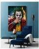 Filmstjärna The Joker Oil Canvas Målning trycker JOKE COMIC ART MALNING Väggbilder för vardagsrum Heminredning5886408