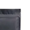 100pcs Ferimo Metallic Mylar ziplock bag flat bottom Black Aluminum foil small zip lock plastic storage bags wholesale