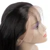Cabelo virgem brasileiro 360 Cabelos lisos de renda 360 Ear para as orelhas pré -arrancadas de cabelo humano sedos