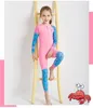 Kinder Langarm Lycra Neoprenanzug Kinder Einteiliger Badeanzug Schwimmen Tauchanzug Jungen Mädchen Badeanzug Kind Surfen Bootfahren Strand