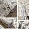 Newspaper Pattern PVC Self Adhesive WallPaper Home Renovation Wall Sticker Cabinet Table