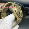 Relógios de grife, assista a gelo de ouro de diâmetro de ouro de 41 mm de cronógrafo de quartzo homens de diamantes de diamantes de pulso