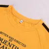 ZHYMIHRET Summer QUENTIN TARANTINO Crop Tops Women Side Stripe Long Sleeve T Shirt Turtleneck Cotton Knitted Short Tshirt Femme1