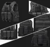 Airsoft Tactical Vest Molle Combat Assault Protective Clothing Plate Carrier Tactical Vest 7 Färger CS Outdoor Clothing Hunting Vest