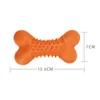 Bone Shape Pet Rubber Dog Cat Chew Toy Interactive Elasticity Bite Resistant Dog Teeth Clean Play Dog Chews Toys