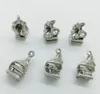 50pcs/Lot Old Phonograph Horn Charms Pendants Retro Jewelry Accessories DIY Antique silver Pendant For Bracelet Earrings Keychain 17*10mm