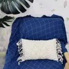 Novo Macrame Handmade Algodão Fio Travesseiro Capas Sofá Almofada Cobertura Decorativa Fronhas Têxtil Home 210315