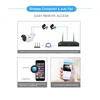 4CH Wireless Security Camera System WiFi камера Kit NVR 1080P ночного видения ИК-Cut CCTV домашняя система видеонаблюдения Водонепроницаемая