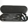 MOQ 1PC DAB 도구 드라이 허브 기화기 DABBER 도구 왁스 왁스 아토마 미저가있는 실리콘 상자 용기 증기 펜 키트