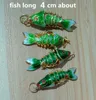 5 pezzi 4 cm realizzati a mano realistici Sway Koi Fish Charms Gioielli fai da te Creazione di fascino Smalto Cloisonne Carpa fortunata Orecchini pendenti Bracciale Cavigliera Accessori