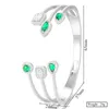 Missvikki Fascino dal design originale Bracciale rigido impilabile per le donne Matrimonio Zircone cubico Cristallo Dubai Bracciale in argento Gioielli per feste