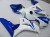 Injektionsform Top Selling Fairing Kit för Honda CBR1000RR 06 07 Blue White Fairings CBR1000RR 2006 2007 OT16